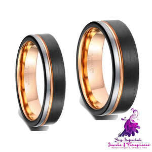 Men’s Jewelry Three-color Domineering Tungsten Ring