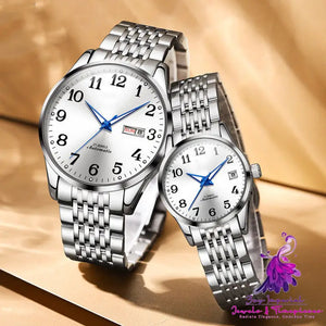 Luminous Double Calendar Watch