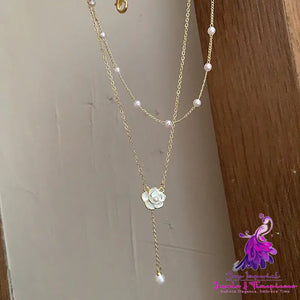 Double Camellia Necklace