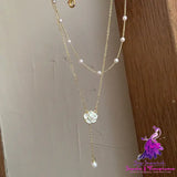 Double Camellia Necklace