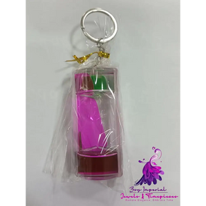 Pressure Relief Double Color Keychain Liquid