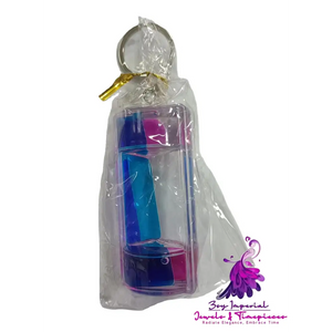 Pressure Relief Double Color Keychain Liquid