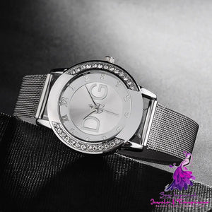 Outer Ring Double Diamond Women’s Quartz Watch