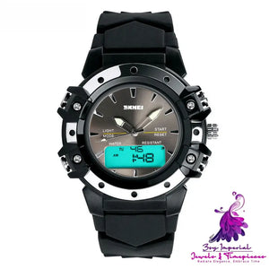 Double Display Electronic Multifunctional Student Watch for