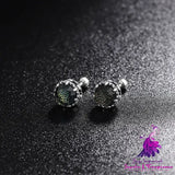 Screw Ear Stud Double Head Earrings