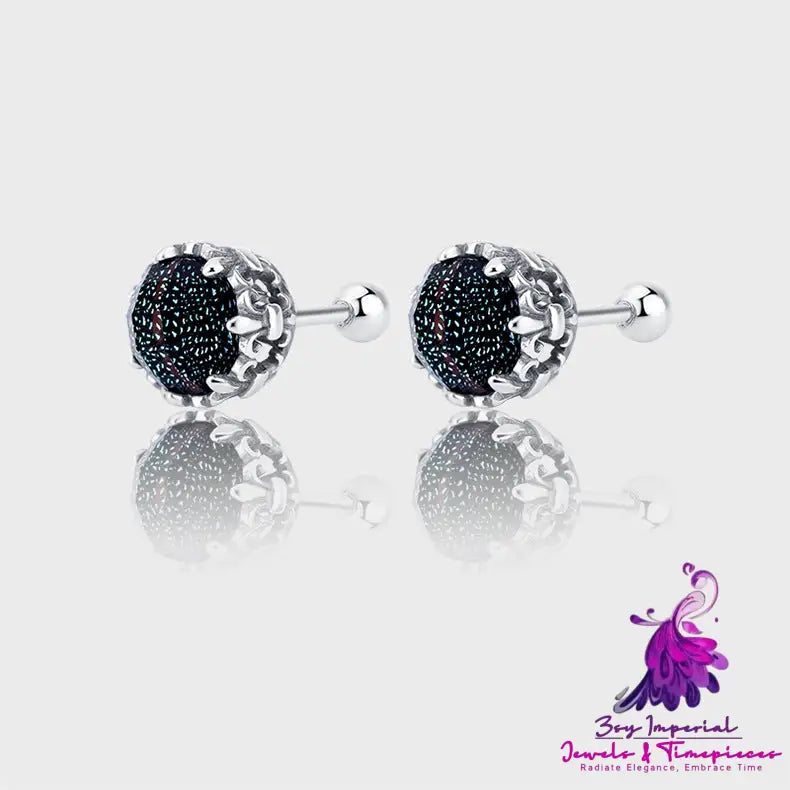 Screw Ear Stud Double Head Earrings