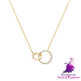 Double Hoop Necklace