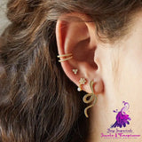 Double Layer Zircon Earrings