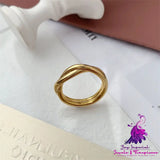 Retro Double-layer Winding Cross Ring