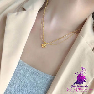Double Layer Love Exquisite Necklace