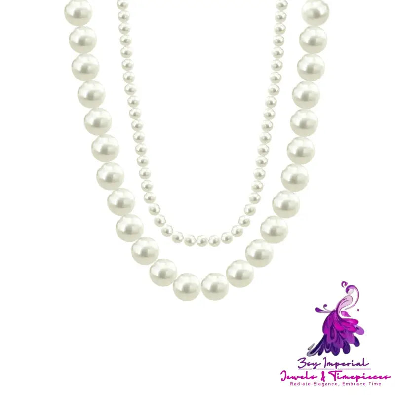 Vintage Double Layer Pearl Necklace