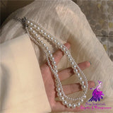 Vintage Double Layer Pearl Necklace