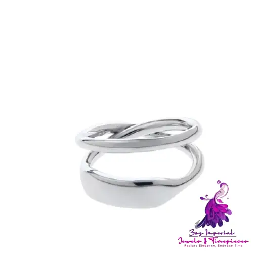 Hip Hop Double Layer Ring