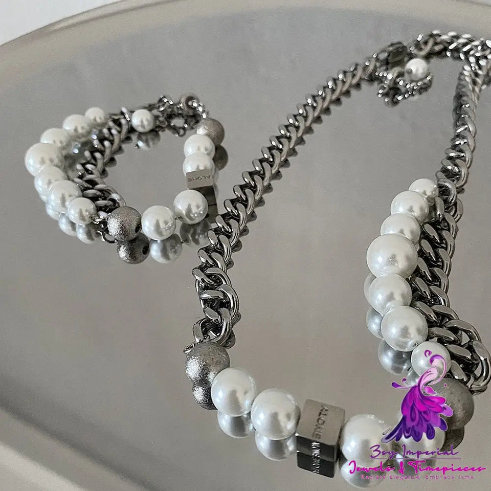 Double Layer Pearl Necklace for All