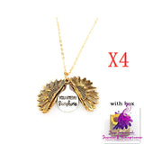 Double Lettering Sunflower Necklace