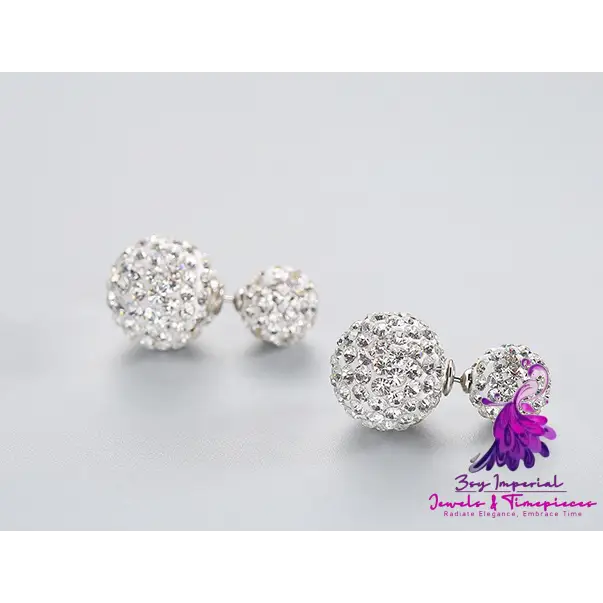 Double-sided Austrian Rhinestone Earrings