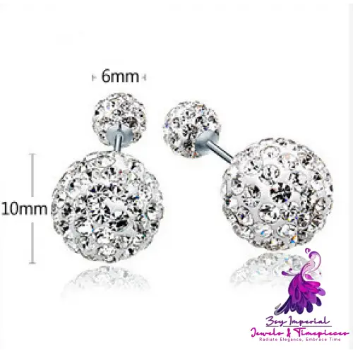 Double-sided Austrian Rhinestone Earrings