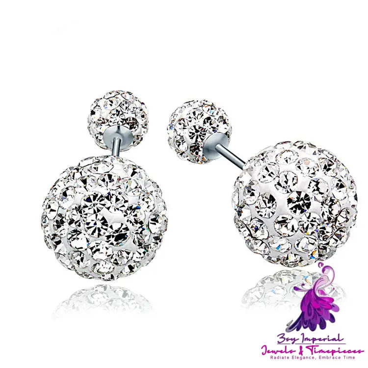 Double-sided Austrian Rhinestone Earrings