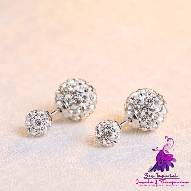 Double-sided Austrian Rhinestone Earrings