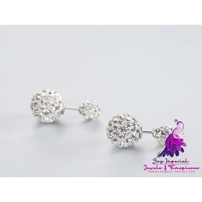 Double-sided Austrian Rhinestone Earrings