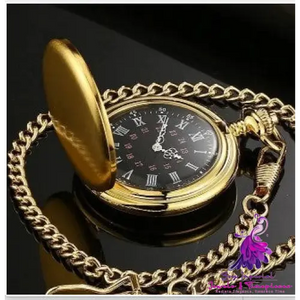 Retro Double-Sided Pocket Watch