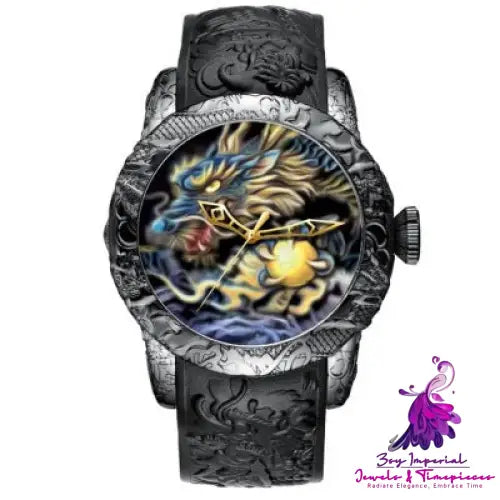 Dragon Pattern Mechanical Watch