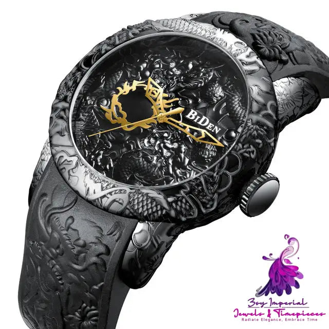 Dragon Pattern Mechanical Watch