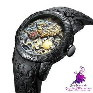 Dragon Pattern Mechanical Watch