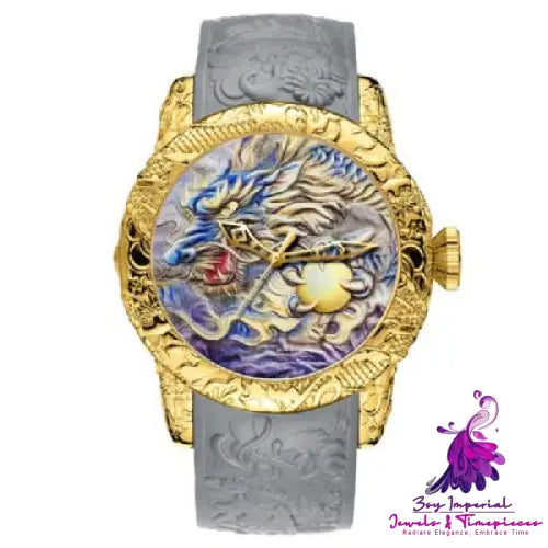 Dragon Pattern Mechanical Watch