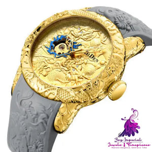 Dragon Pattern Mechanical Watch