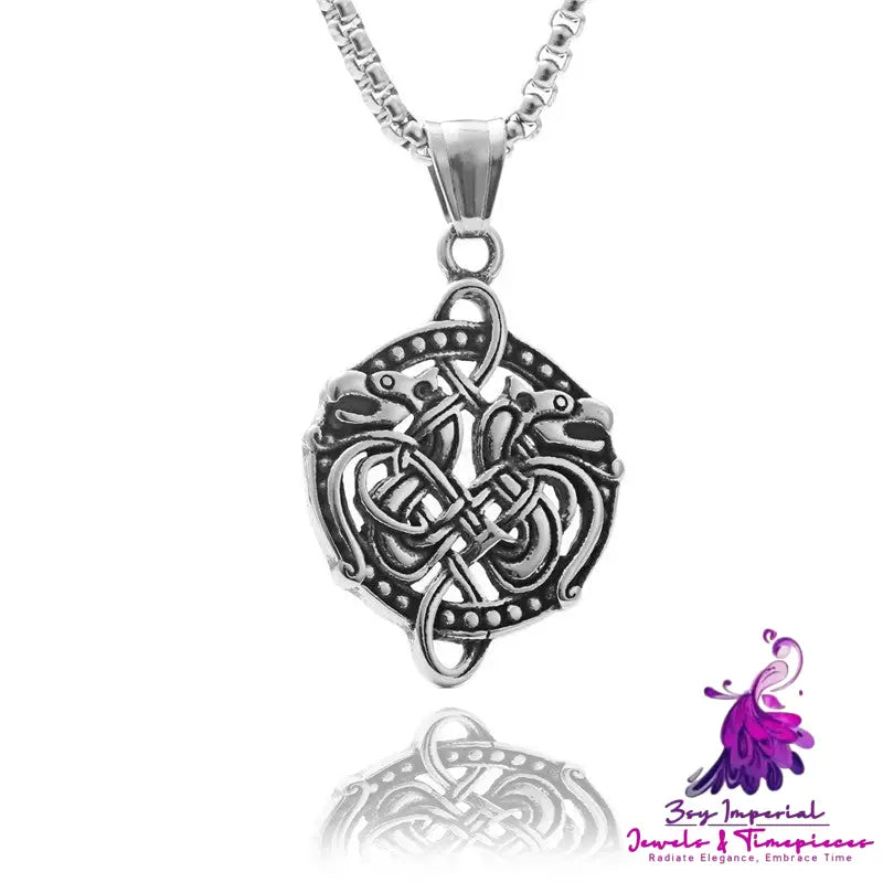 Double Headed Divine Dragon Pendant