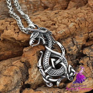 Vintage Dragon Titanium Steel Pendant