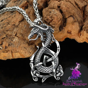 Vintage Dragon Titanium Steel Pendant