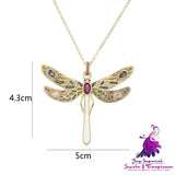 Large Size Dragonfly Necklace