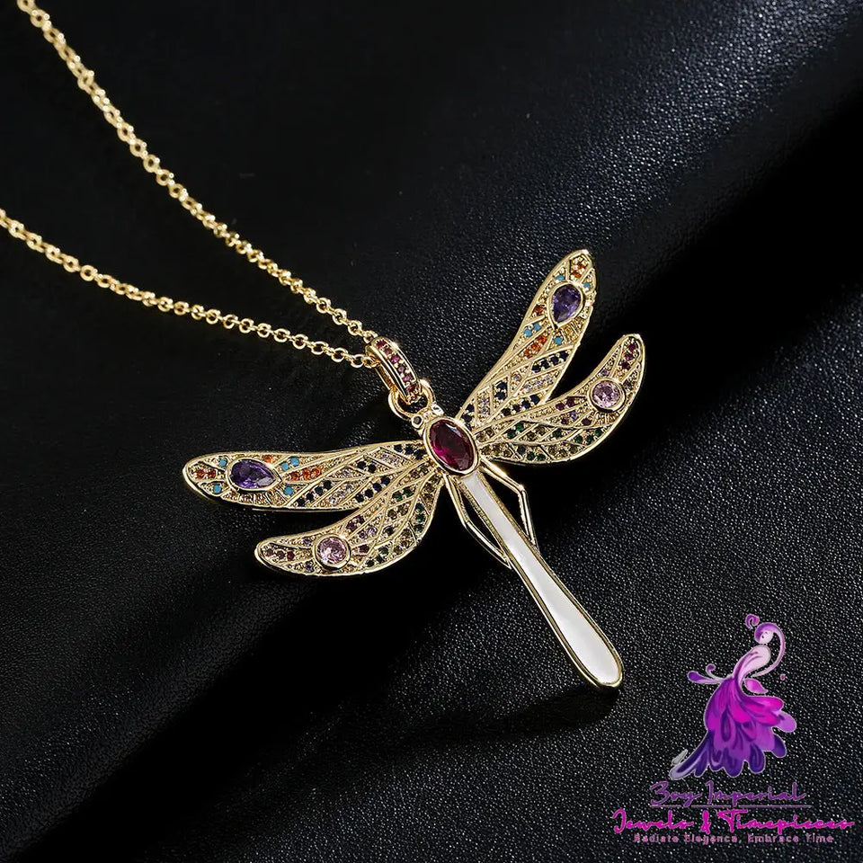 Large Size Dragonfly Necklace