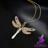 Large Size Dragonfly Necklace