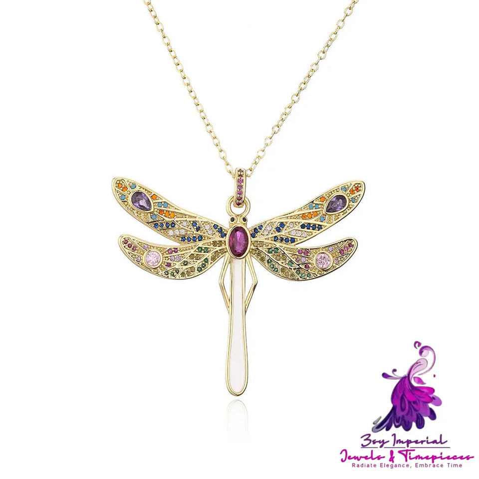 Large Size Dragonfly Necklace