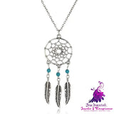 Boho Dream Catcher Pendant