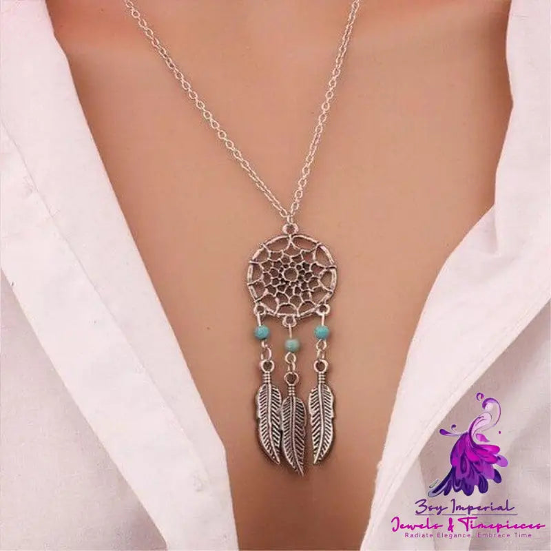 Boho Dream Catcher Pendant