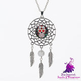 Sugar Skull Dreamcatcher Necklace