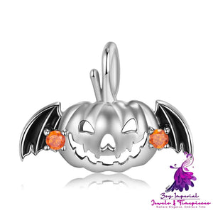 Drip Glue Hollow Flying Pumpkin Necklace