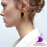 Geometric Drop Oil Earrings