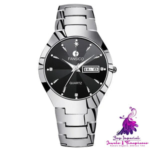 Tungsten Dual Calendar Men’s Watch