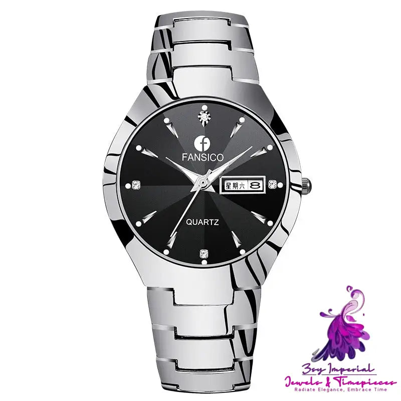 Tungsten Dual Calendar Men’s Watch