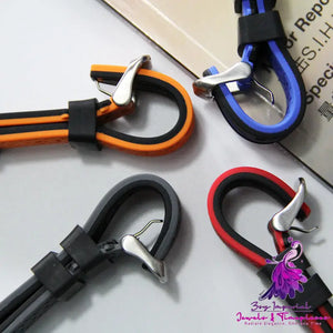 Dual Color Sweat Resistant Sports Watch Strap