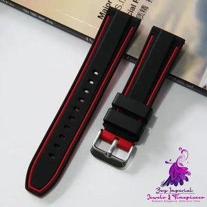 Dual Color Sweat Resistant Sports Watch Strap