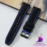 Dual Color Sweat Resistant Sports Watch Strap