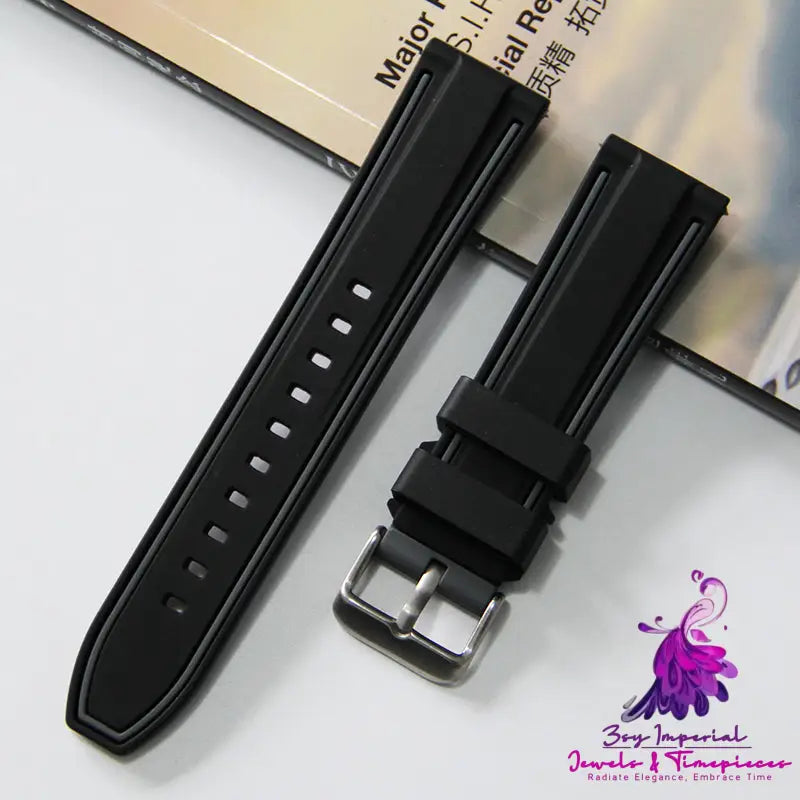 Dual Color Sweat Resistant Sports Watch Strap