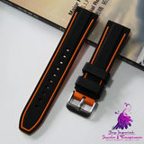 Dual Color Sweat Resistant Sports Watch Strap