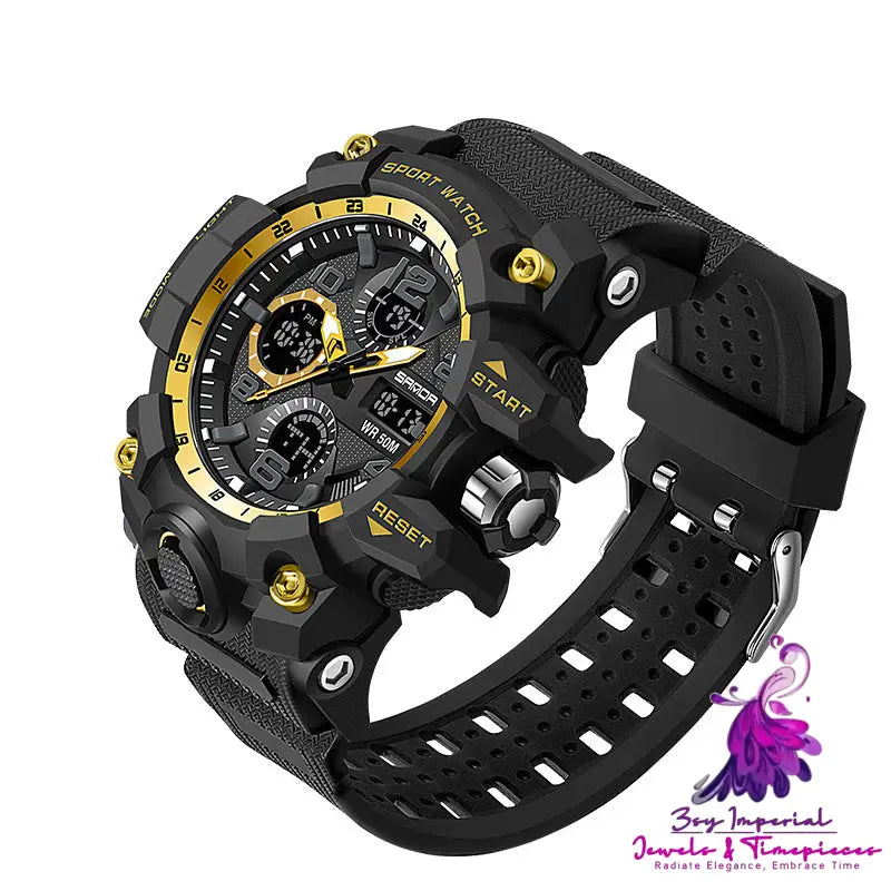 Dual Display Multi-Function Men’s Sports Watch